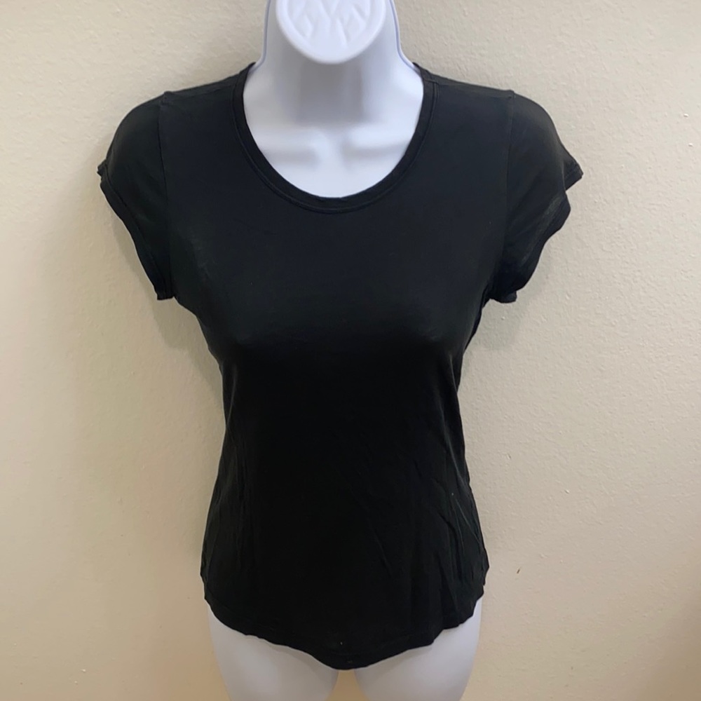 James Perse Cotton Black T-Shirt 1
